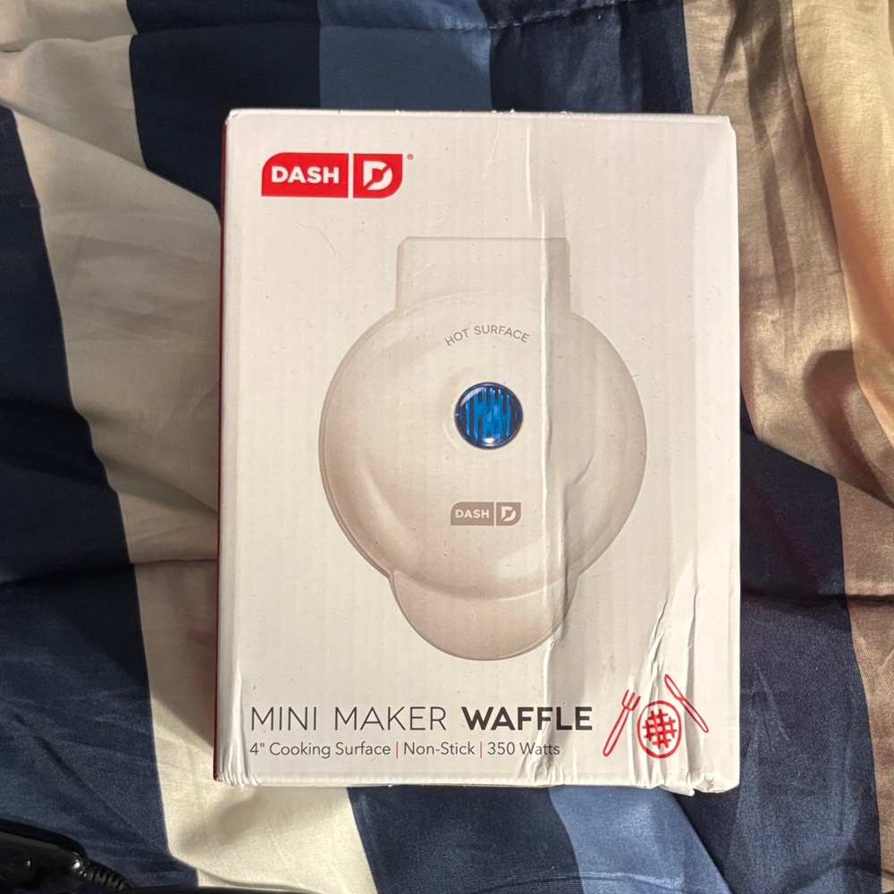 Ash Mini Maker Waffle Iron - White